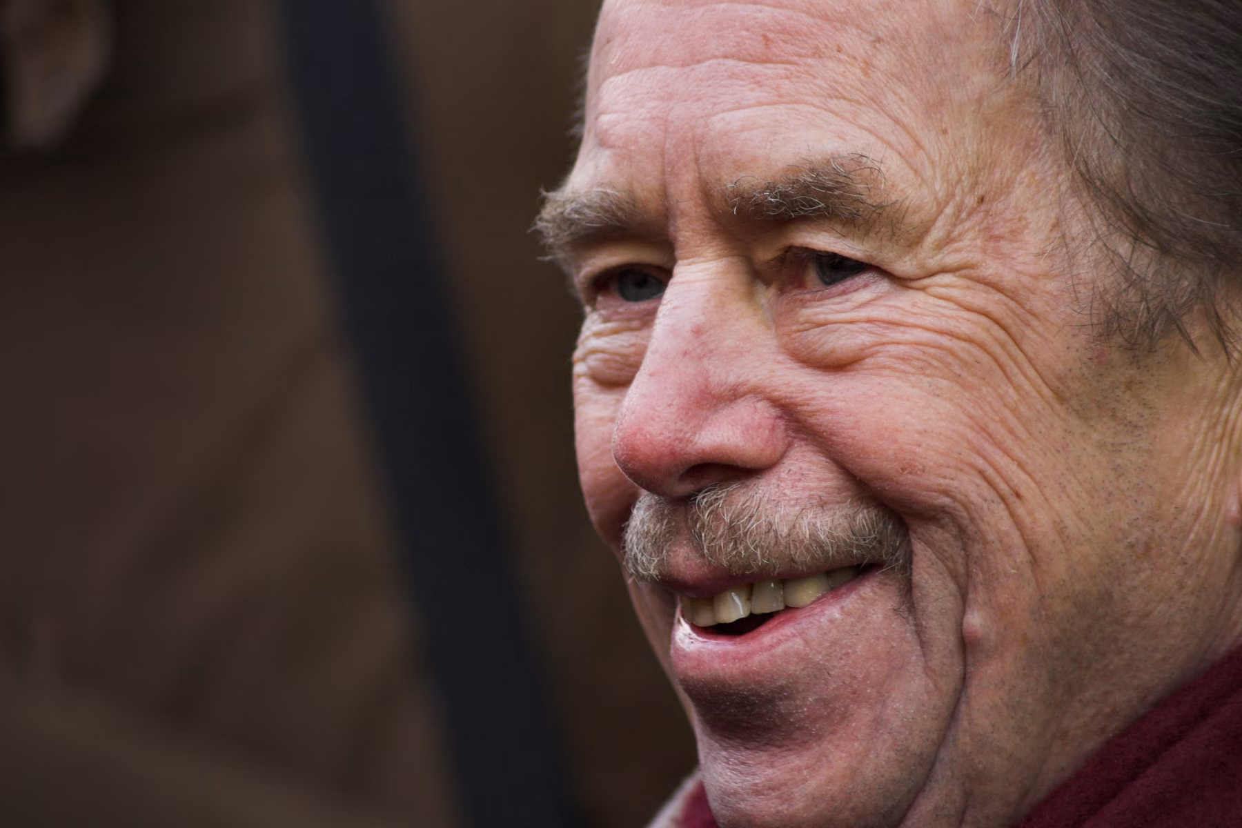 Václav Havel na portrétní fotografii